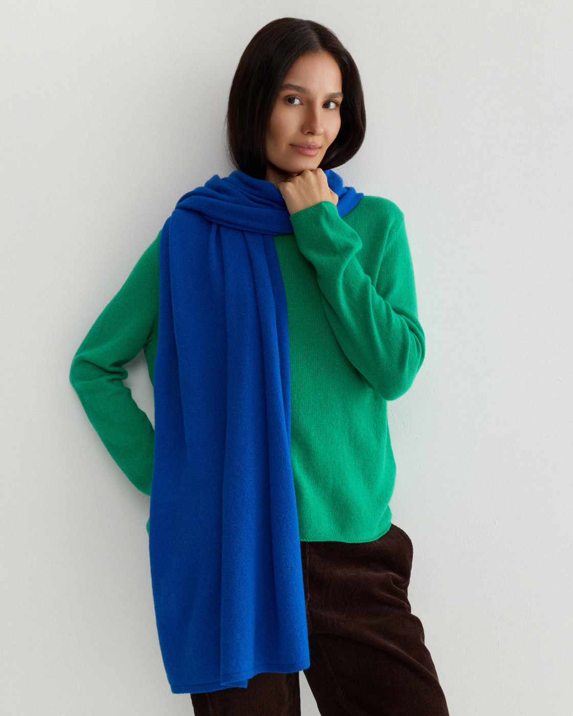 Шарф QOYA CYANINE BLUE BLEND