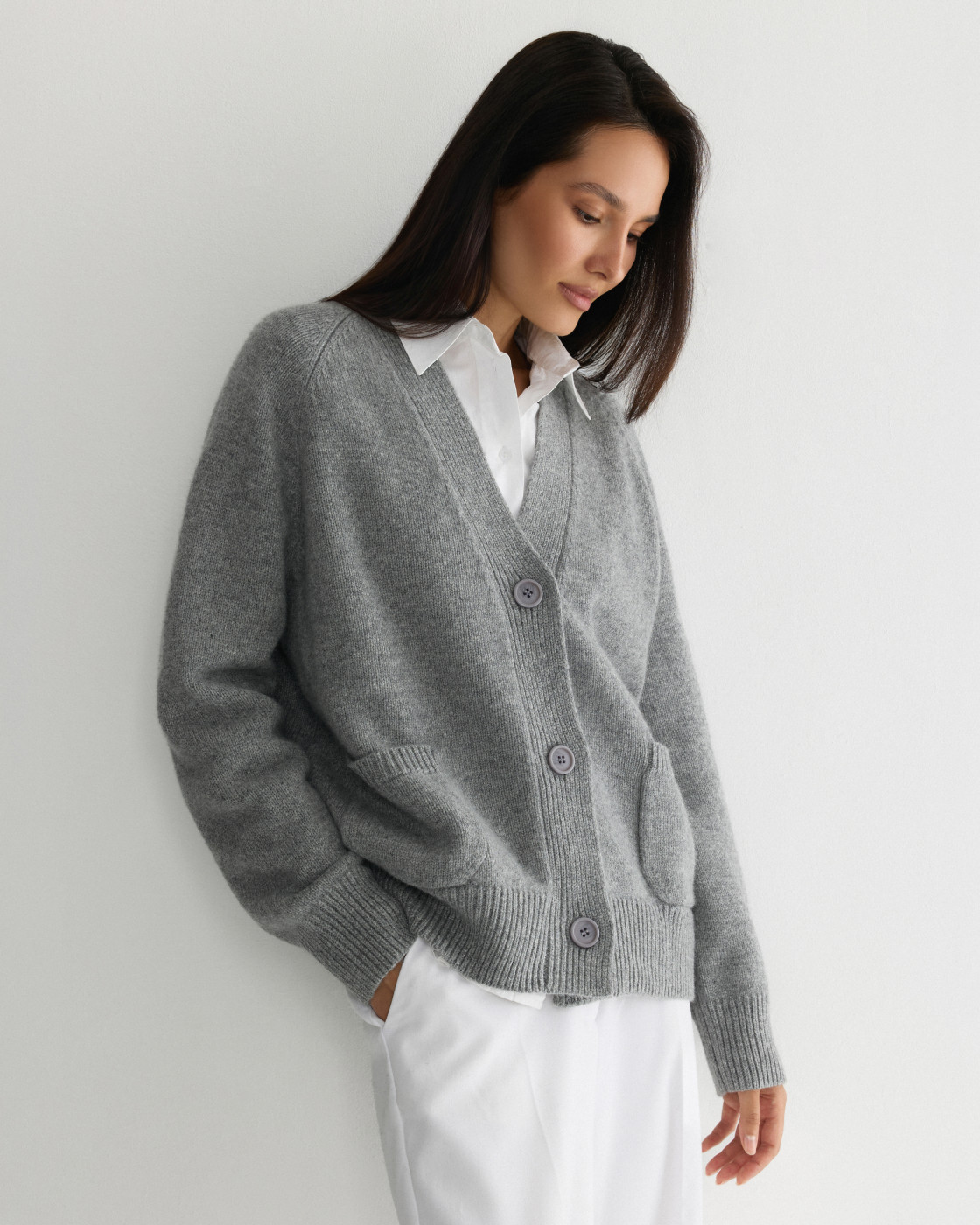 Кардиган Укороченный HAYLLI KARELIA GREY BASE
