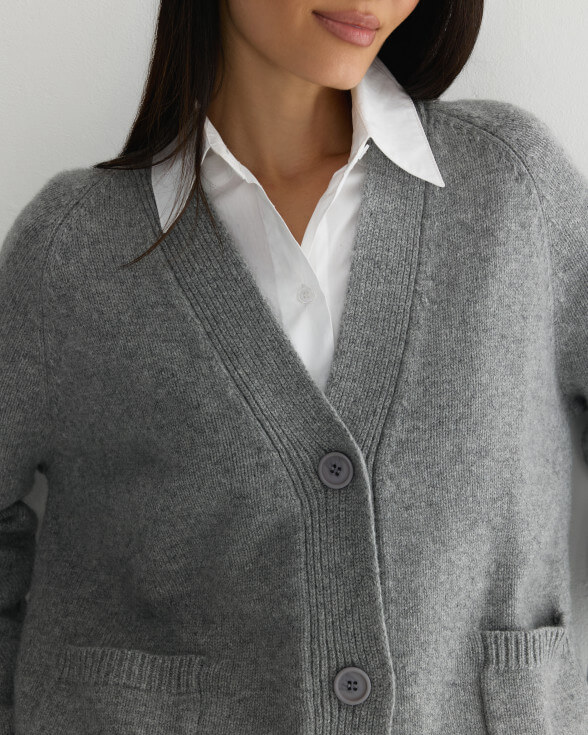 Кардиган Укороченный HAYLLI KARELIA GREY BASE