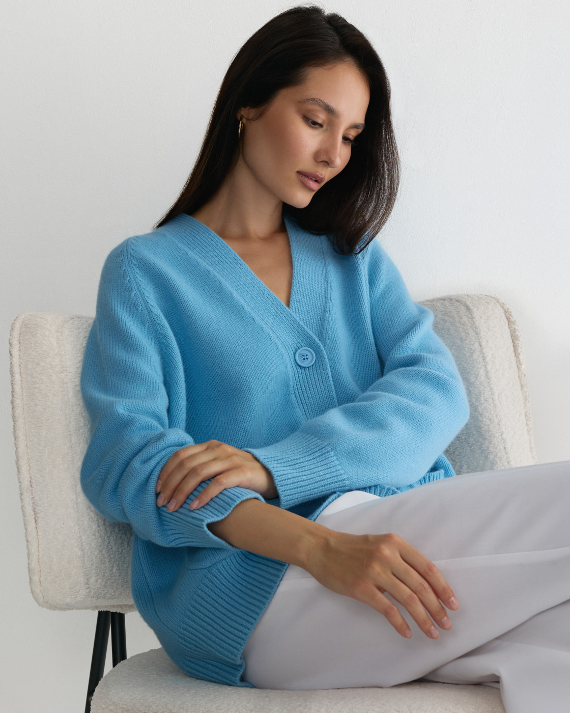 Кардиган Укороченный HAYLLI MOSCOW BLUE BASE
