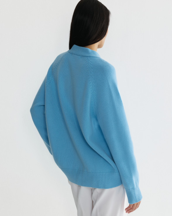 Кардиган Укороченный HAYLLI MOSCOW BLUE BASE