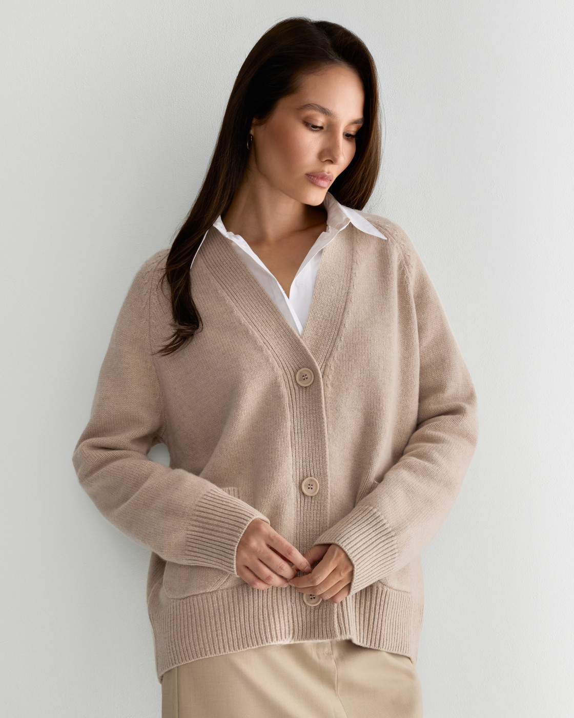 Кардиган Укороченный HAYLLI DESERT BEIGE BASE 