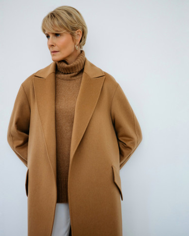 Пальто NAYARA CAMEL из 100% Royal кашемира