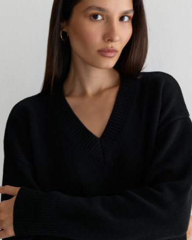 Пуловер PAQARI VELVET BLACK BLEND