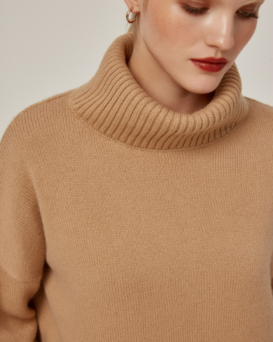 Свитер AKLLA BROWN OCHRE (CAMEL) из 100% Royal кашемира