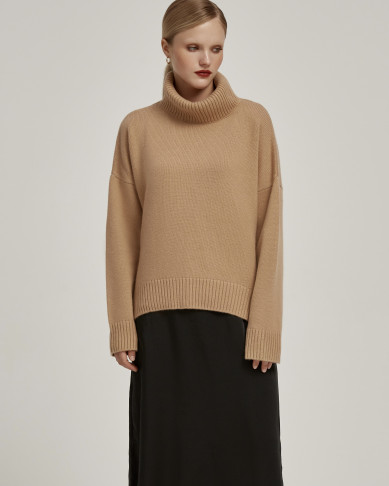 Свитер AKLLA BROWN OCHRE (CAMEL) из 100% Royal кашемира