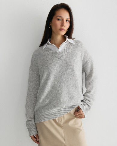 Пуловер PAQARI SILVER GREY BLEND