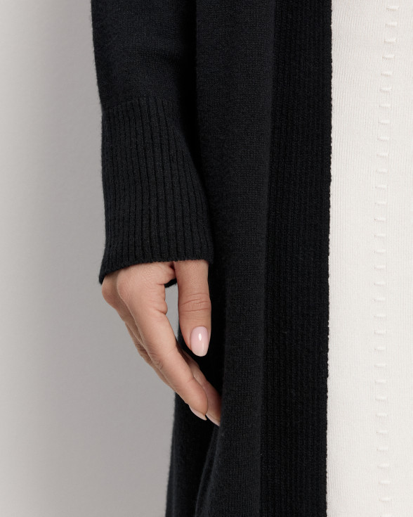Кардиган легкий длинный WARAYANA VELVET BLACK BLEND