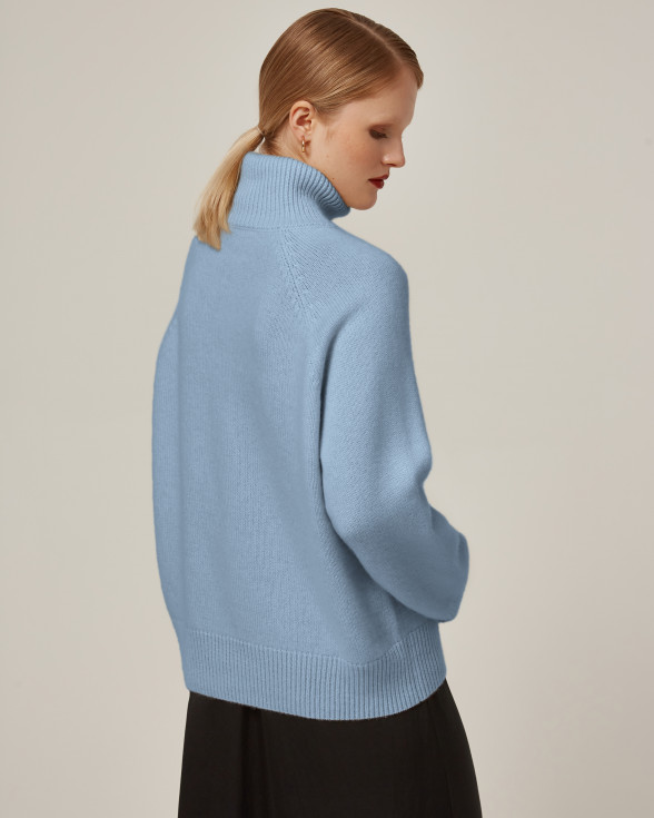 Свитер AKLLA LIGHT BLUE из 100% Royal кашемира