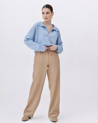 Поло LORIA LIGHT BLUE из 100% PREMIUM кашемира