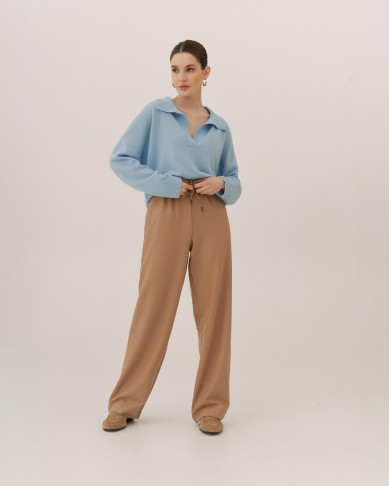Поло LORIA LIGHT BLUE из 100% PREMIUM кашемира