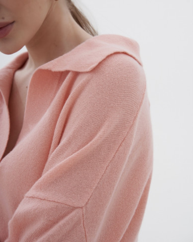 Поло LORIA PRIMROSE PINK из 100% PREMIUM кашемира