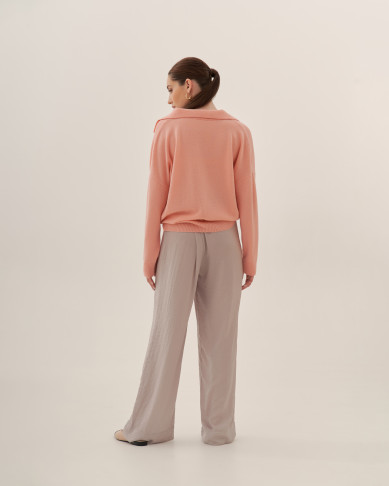 Поло LORIA PRIMROSE PINK из 100% PREMIUM кашемира