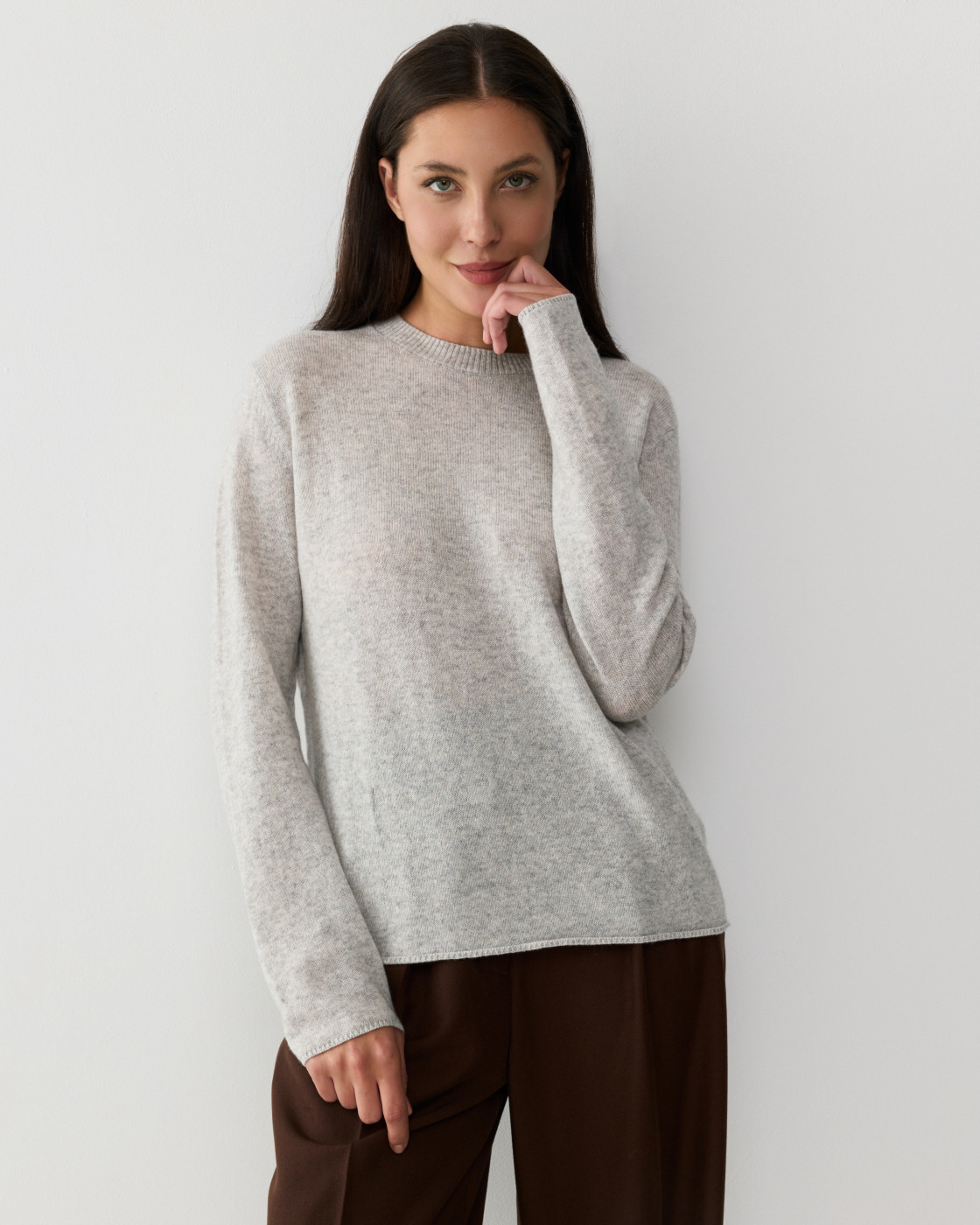 Тонкий Джемпер ALLIYMA SILVER GREY 2.0 BLEND