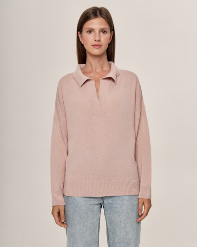 Поло LORIA CHAMPAGNE BLUSH из 100% PREMIUM кашемира