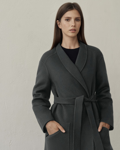 Пальто NAYARA OLIVE из 100% Royal кашемира
